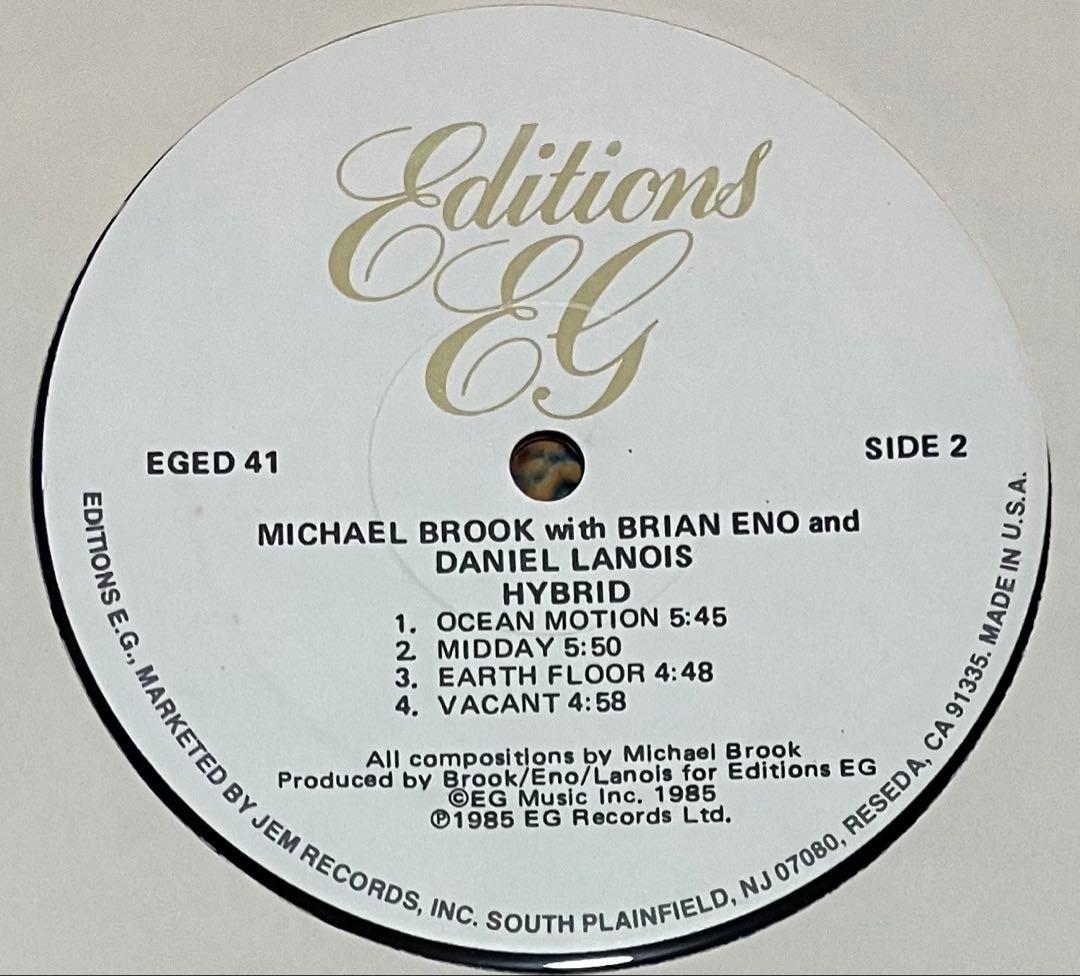 洋楽 Michael Brook With Brian Eno And Daniel