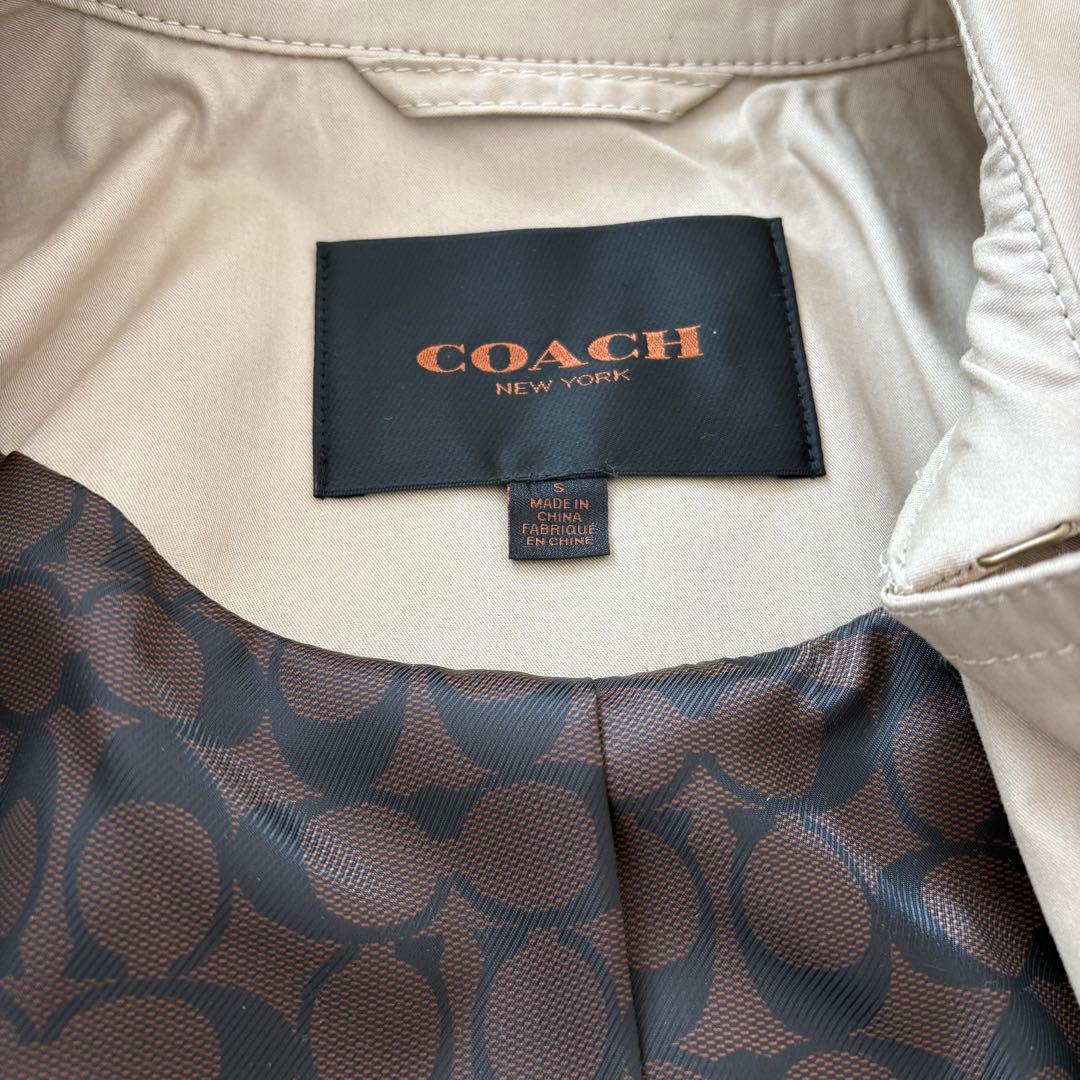 美品COACH ショートトレンチコート