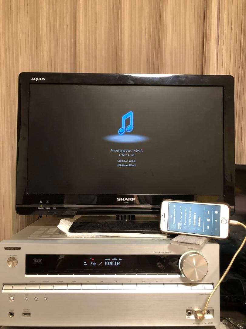 実働品ONKYO 7.1ch対応AVレシーバーTX-NR616S 新品リモコン付