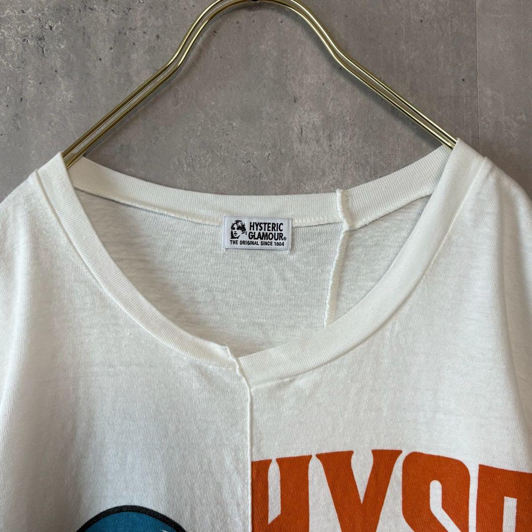 ヒステリックグラマー　オーバーサイズTシャツ　ヒスガール　ファックベアー　フリー