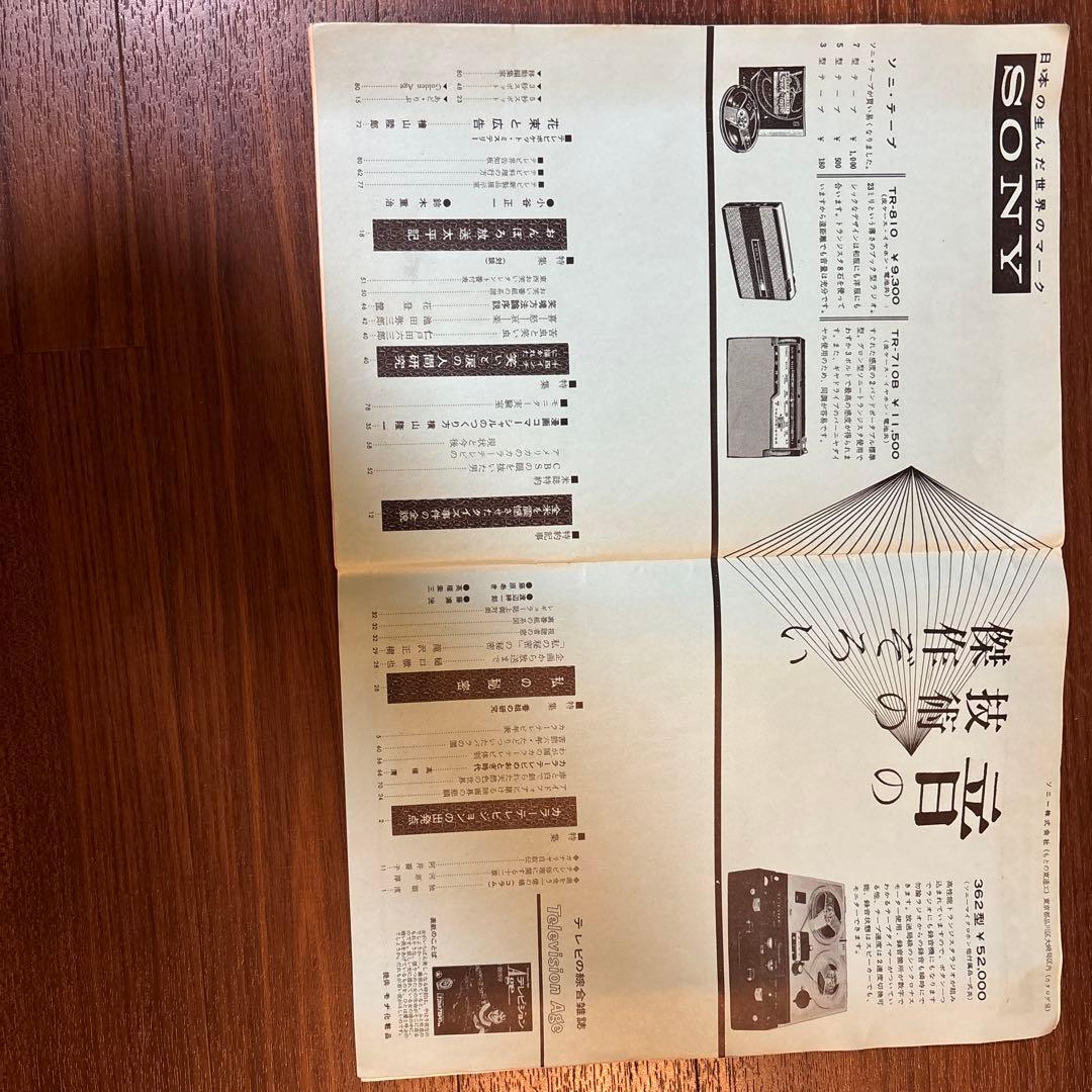 【希少】テレビジョン Age 創刊号　昭和35年5月1日発行
