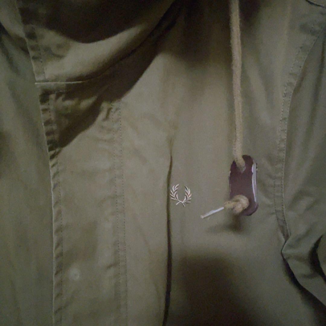 【お得】FREDPERRY カーキ ファー付きモッズコート