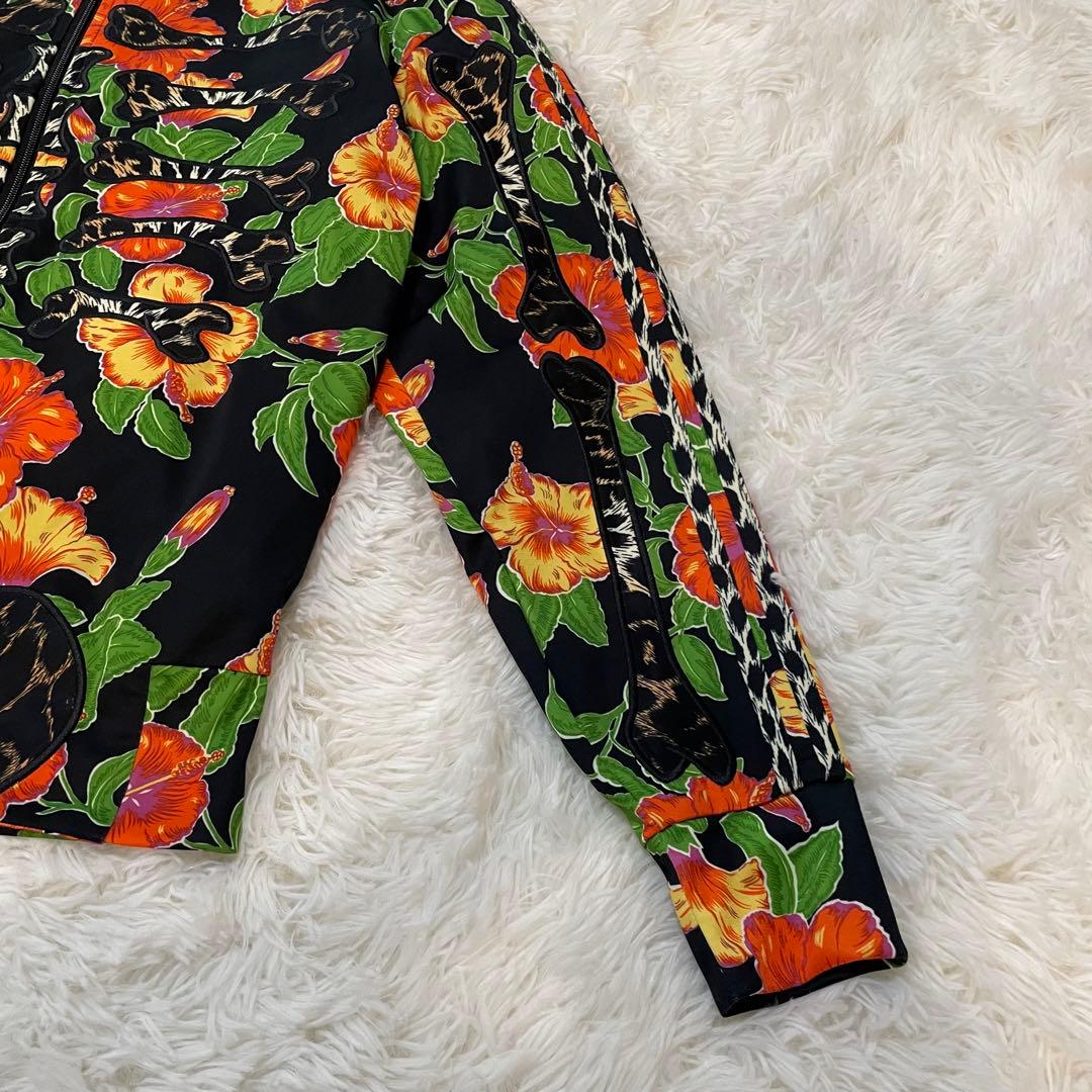 adidas × JEREMY SCOTT 花柄　総柄　アディダスロゴジャケット