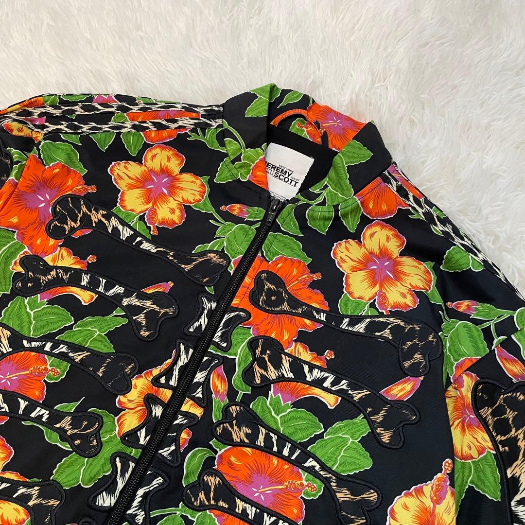 adidas × JEREMY SCOTT 花柄　総柄　アディダスロゴジャケット
