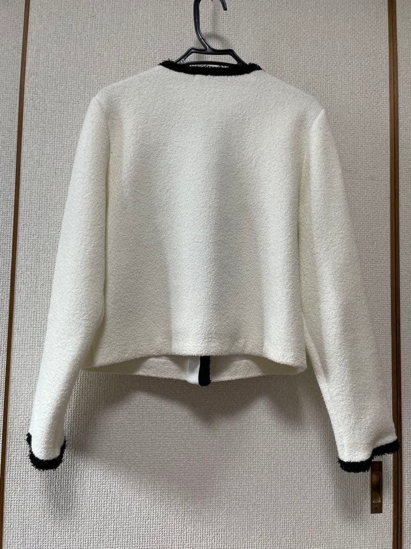 misako 様【タグ有完売品】ANAYI コットンブークレ配色カーディガン