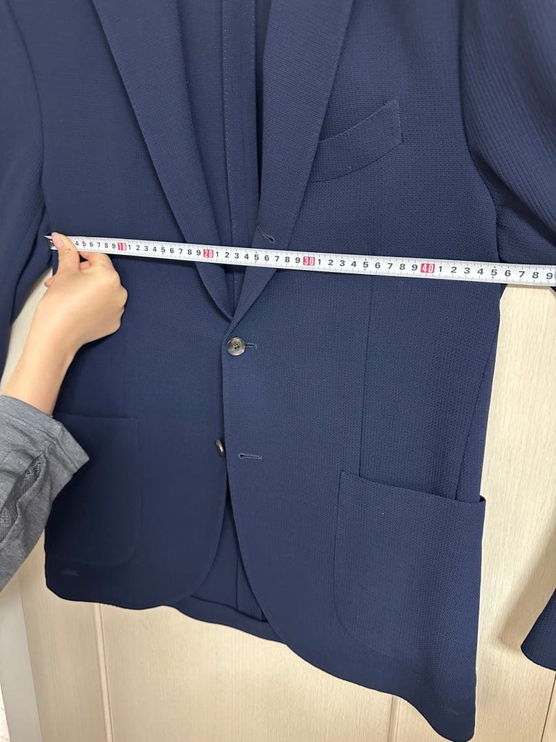 LARDINI ネイビー ビジネスジャケット