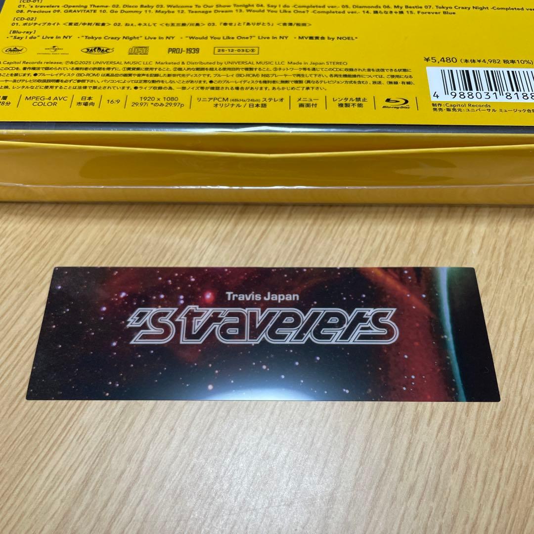 stravelers Travis Japan FC盤　ブルーレイ　新品未開封