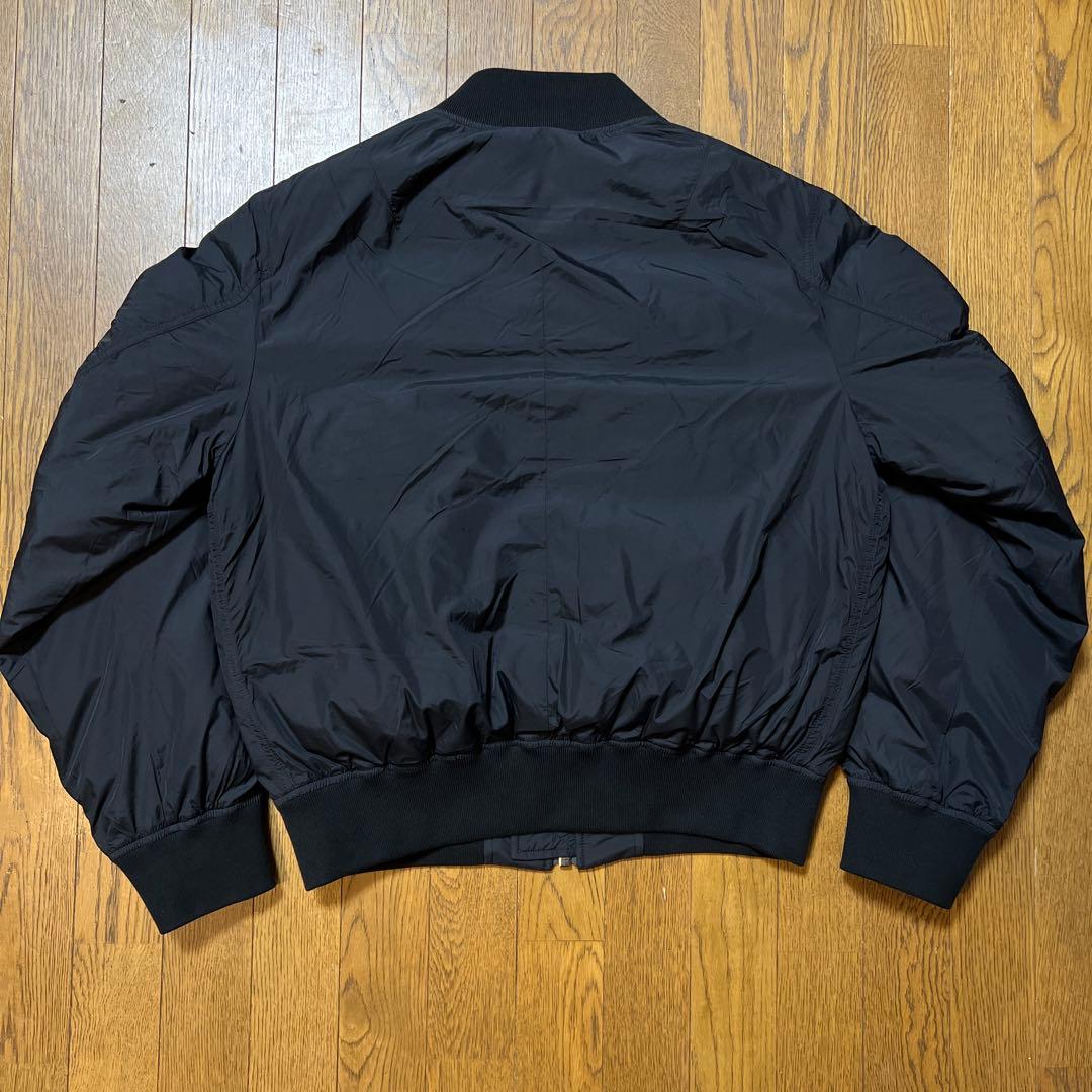【美品】　MUJI Labo　 MA-1 　ダウンブルゾン　黒　Lサイズ