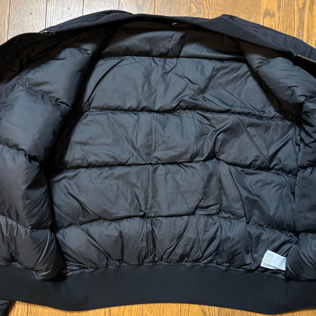 【美品】　MUJI Labo　 MA-1 　ダウンブルゾン　黒　Lサイズ