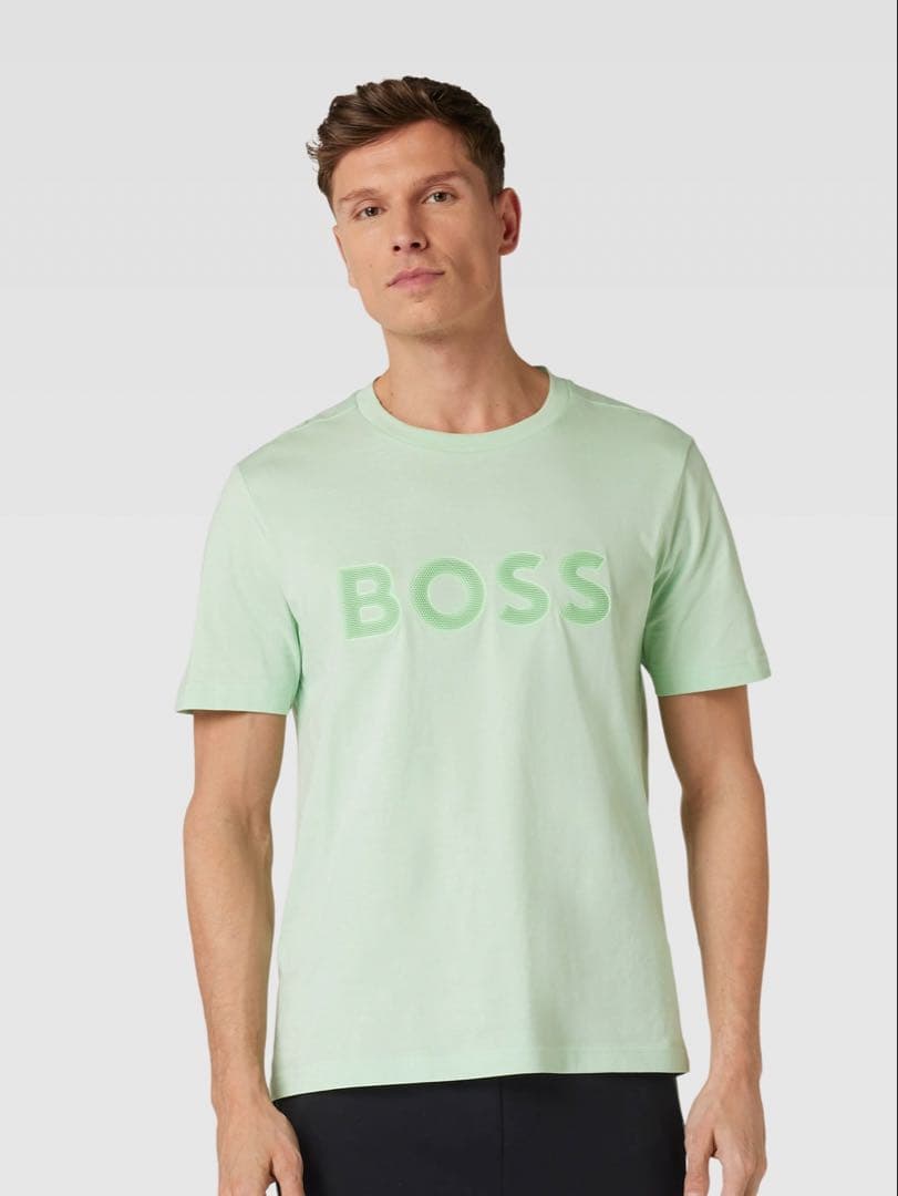 【新品未開封／正規品】HUGO BOSS ロゴTシャツ L ミントグリーン 半袖