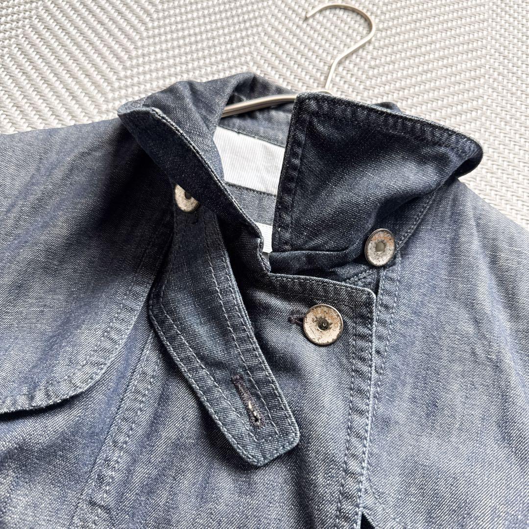 美品 MAX&Co. MaxMara 春秋 デニムコート ダブルブレスト M