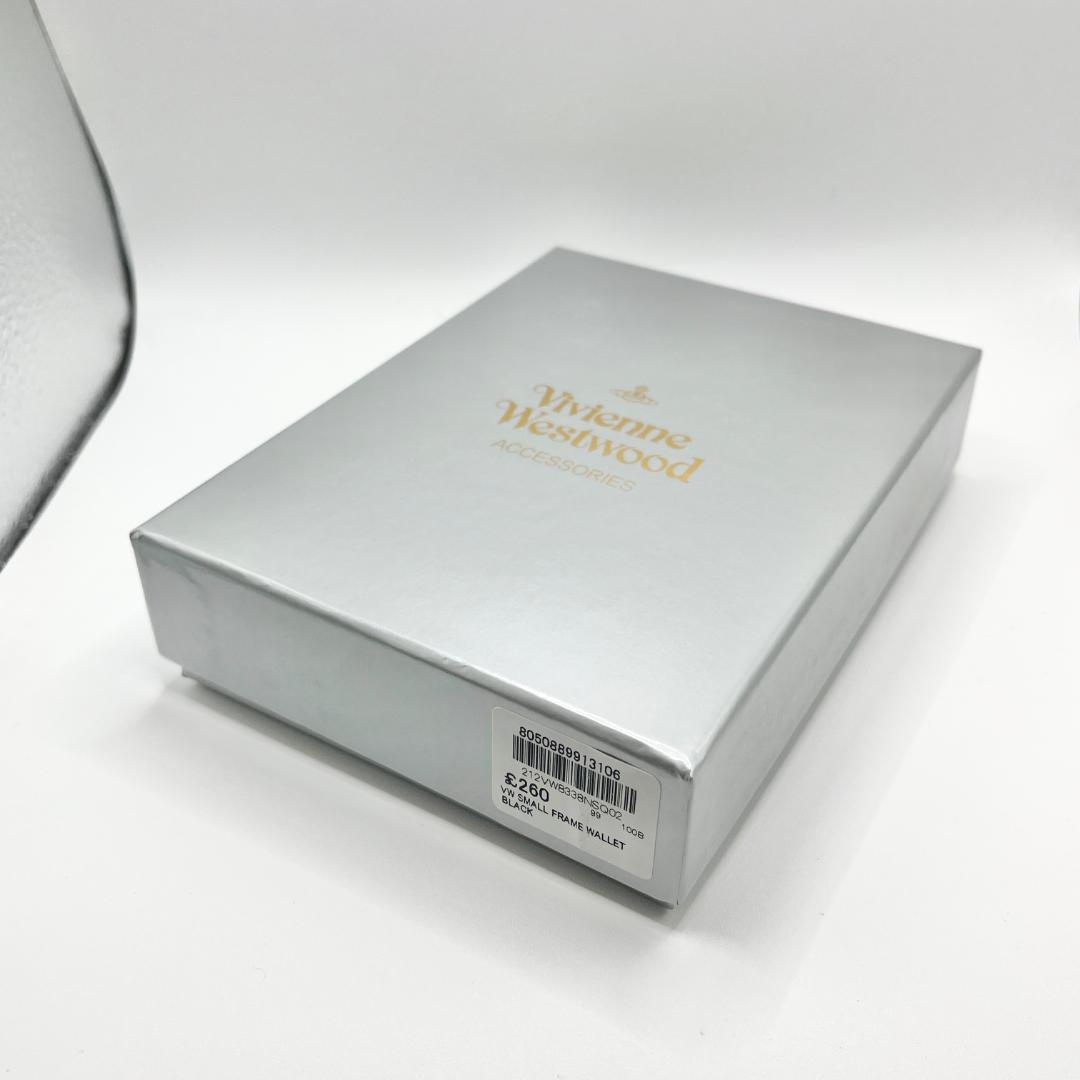 大人気 Vivienne Westwood 特価 がま口 金オーブ 折財布 黒