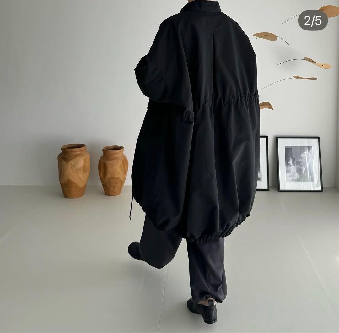 ジャケット・アウター argue COTTON NYLON M-65 HALF COAT BLACK