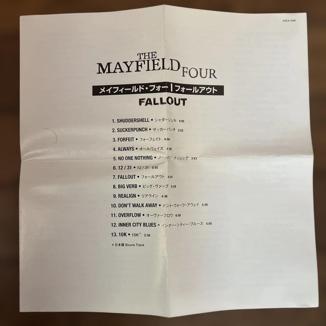 【レア】The Mayfield Four「Fallout」　国内盤　帯付