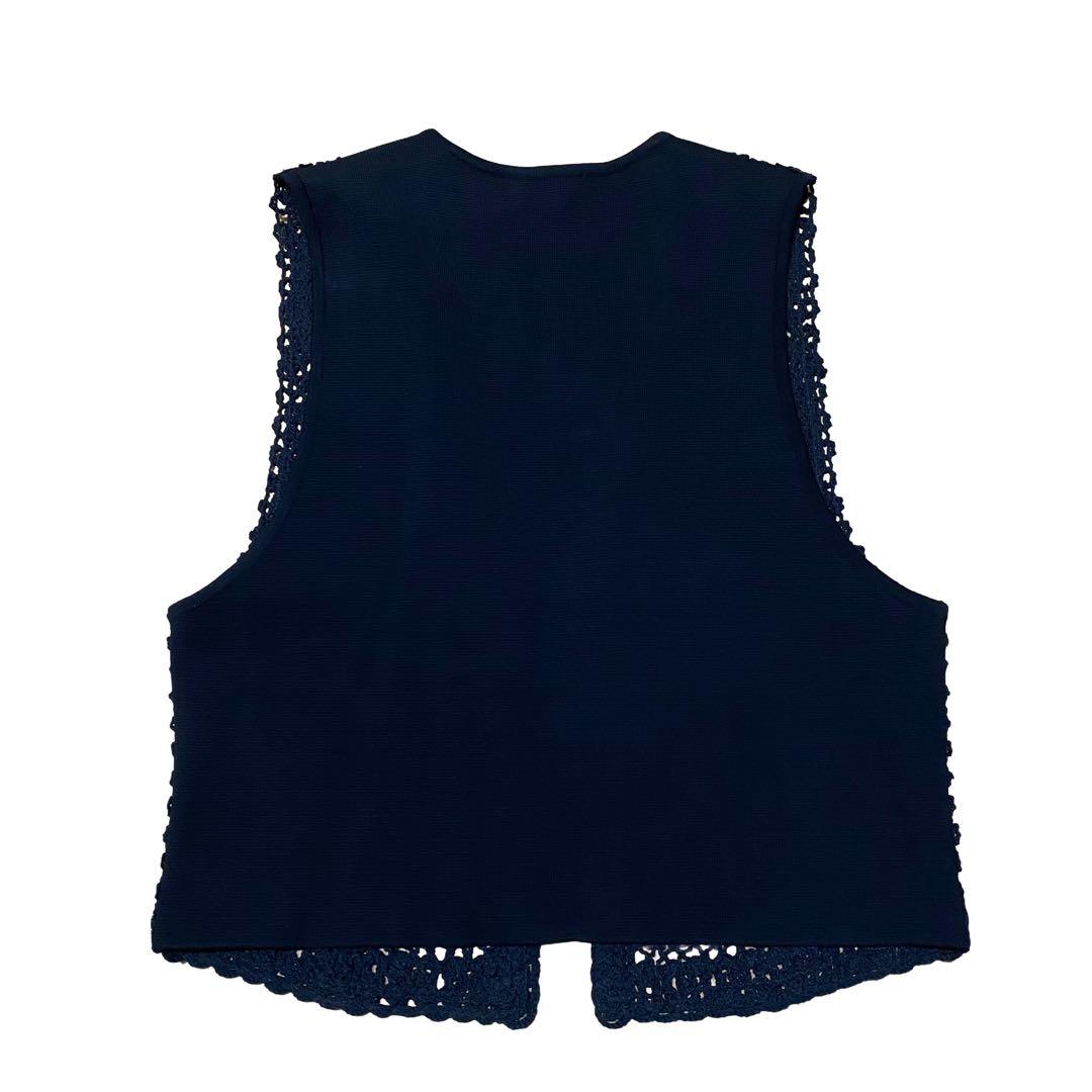 ISSEY MIYAKE 90s 94SS メッシュ クロシェ ニット ベスト