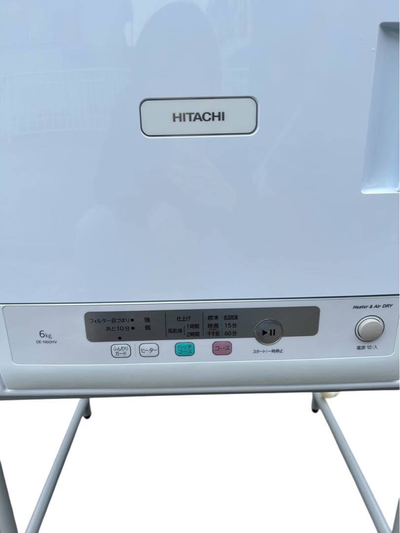 HITACHI 6kg 電気式衣類乾燥機BW-V70M(W)2025年製