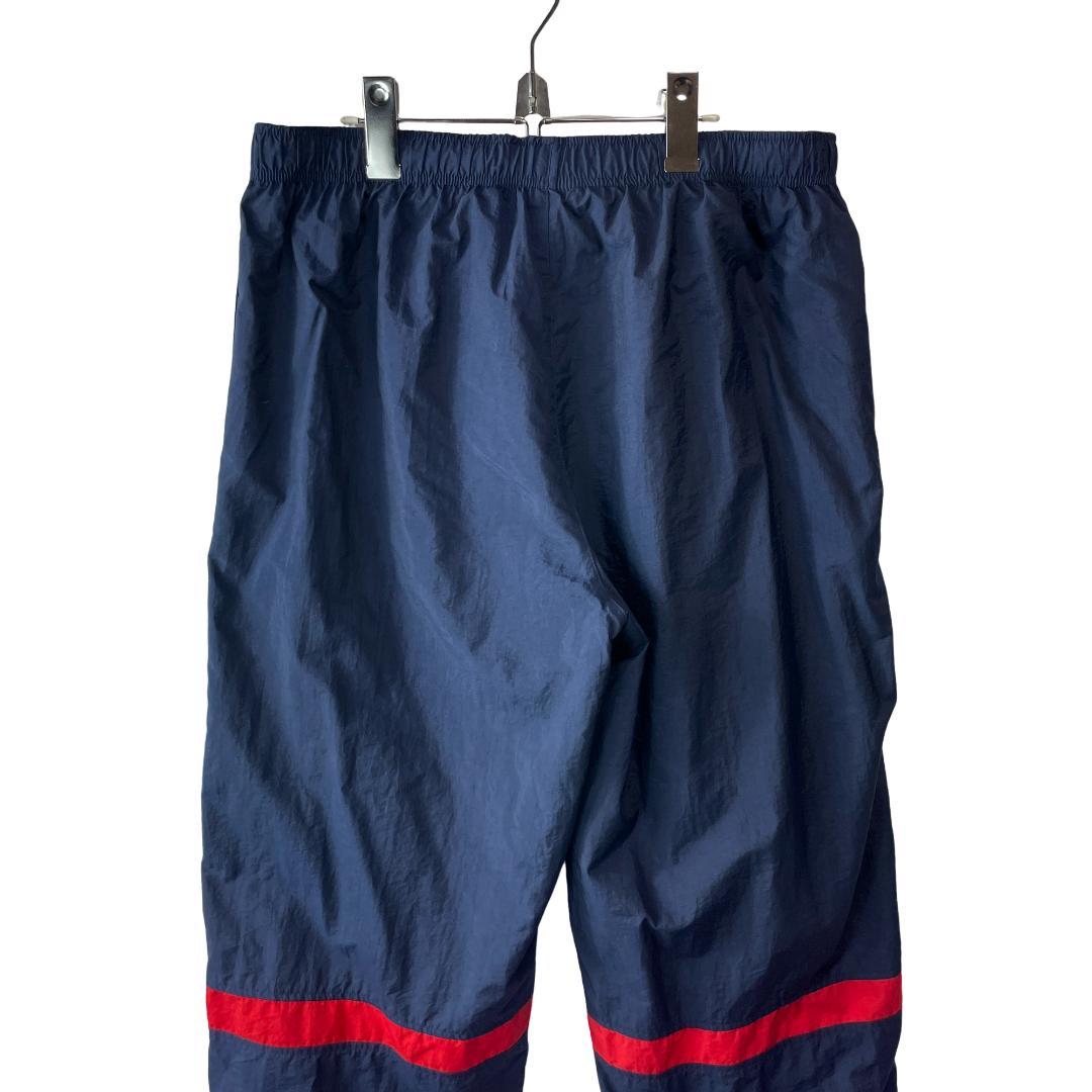 【極太 人気】NIKE ナイキ 00s ナイロンパンツ ライン ネイビー 2XL
