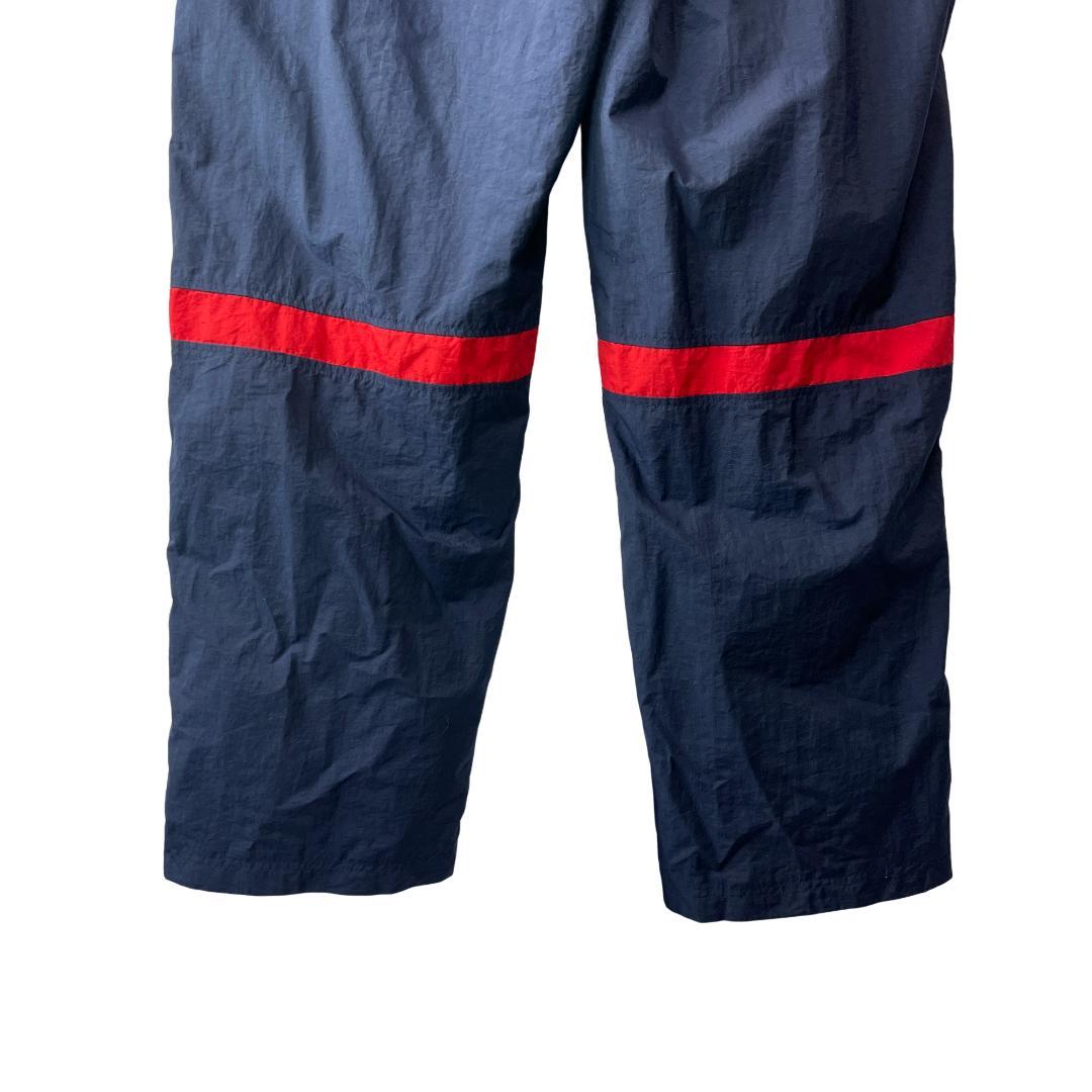 【極太 人気】NIKE ナイキ 00s ナイロンパンツ ライン ネイビー 2XL