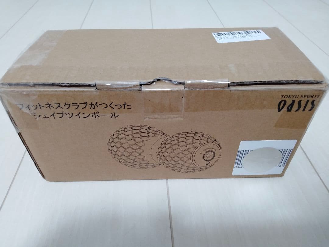 【美品】東急スポーツオアシス シェイプツインボール 赤 振動マシン エクササイズ