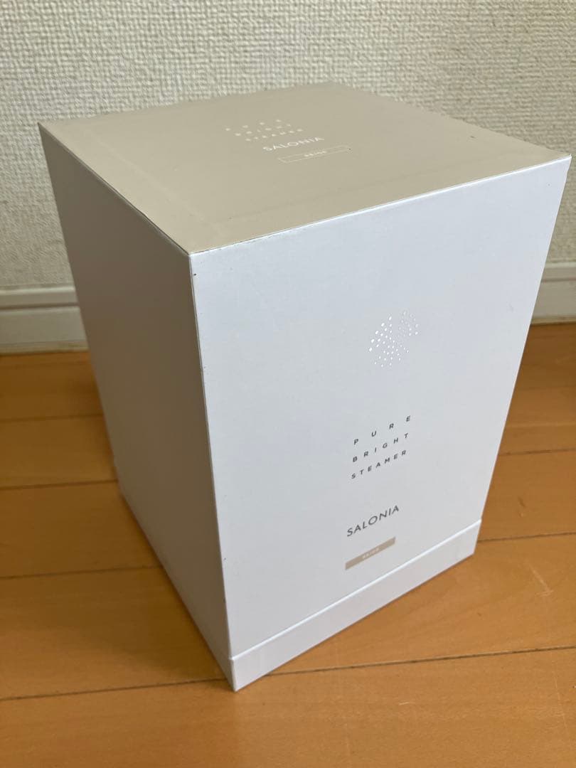 【新品未開封】SALONIA PURE BRIGHT STEAMER ベージュ