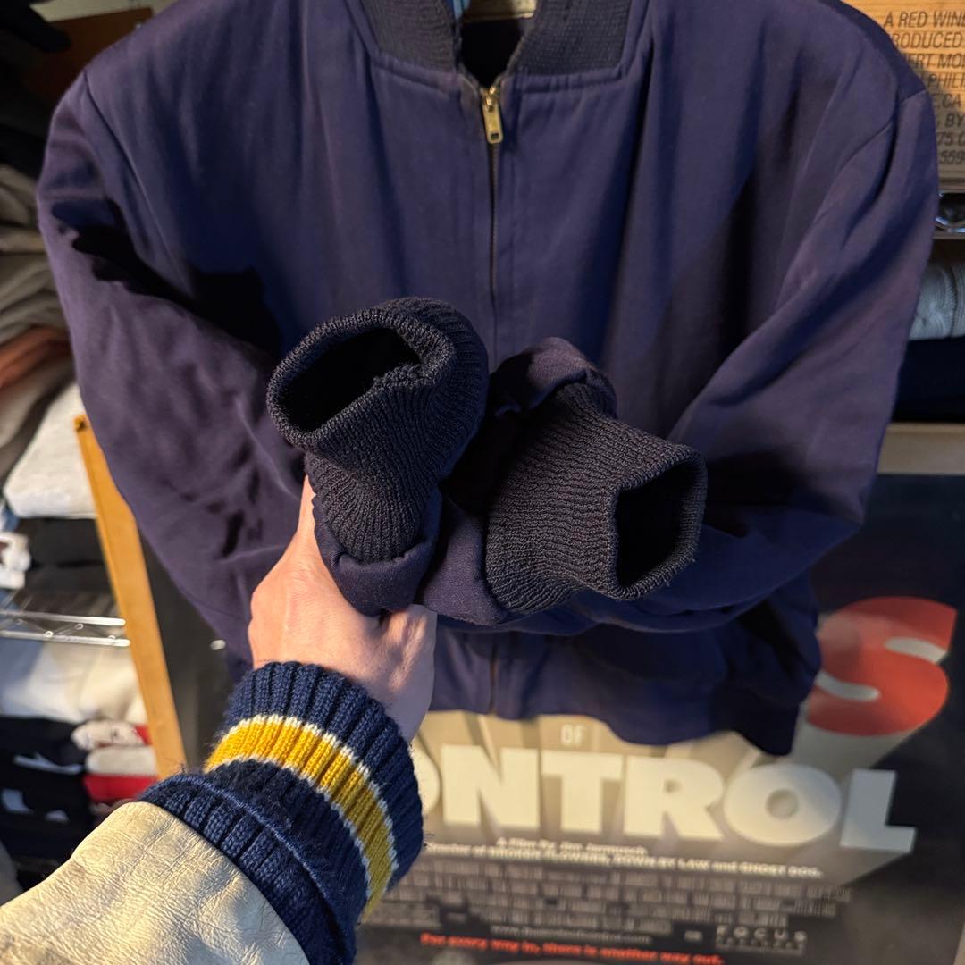 茄子紺 50s TIMBERLINE BrillBros MA-1 短丈 ワイド