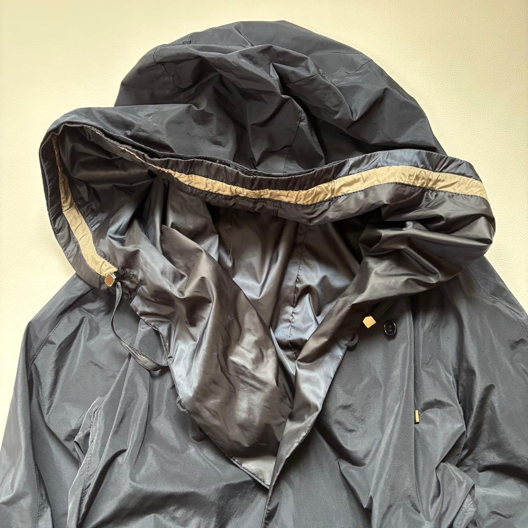 S MaxMara リバーシブル フード ナイロンコート 38 スプリングコート