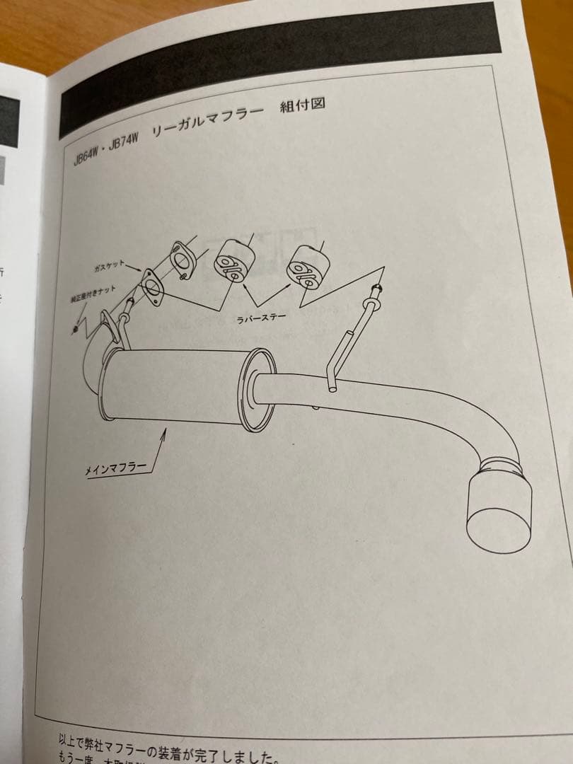 HKS リーガルマフラー　ジムニーJB64 JB74 取扱説明書付き