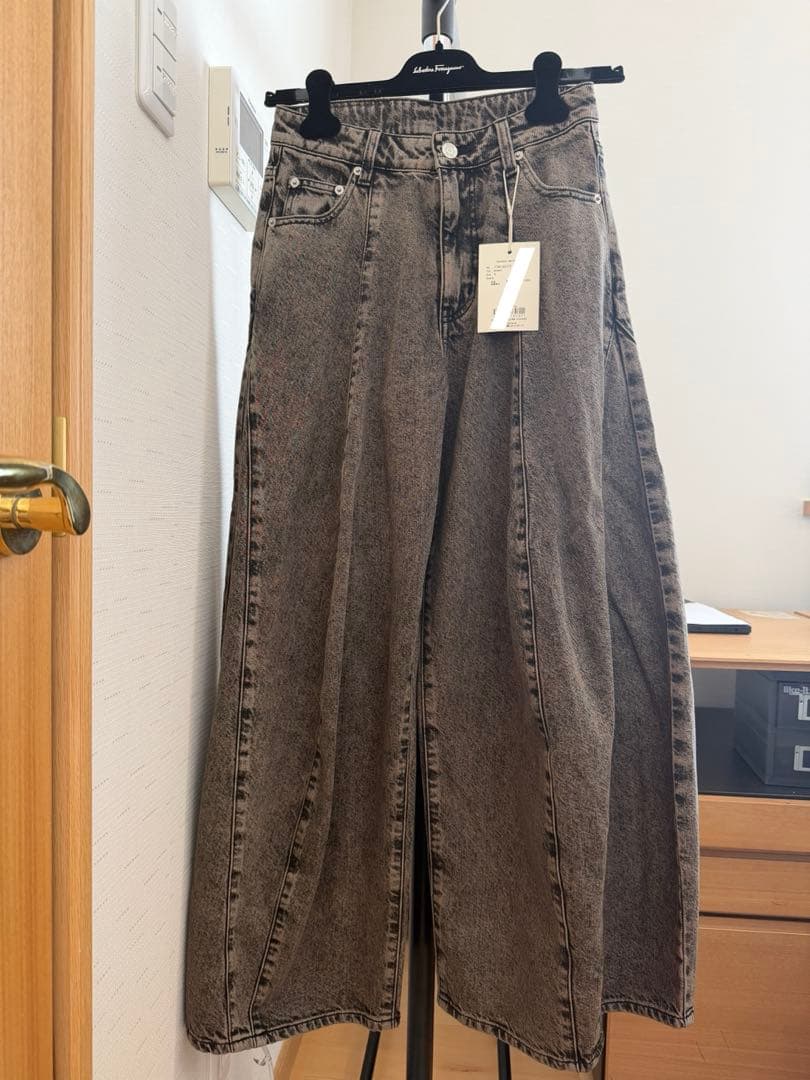 【新品】THE TOÉ Santorini Denim Pants-brown