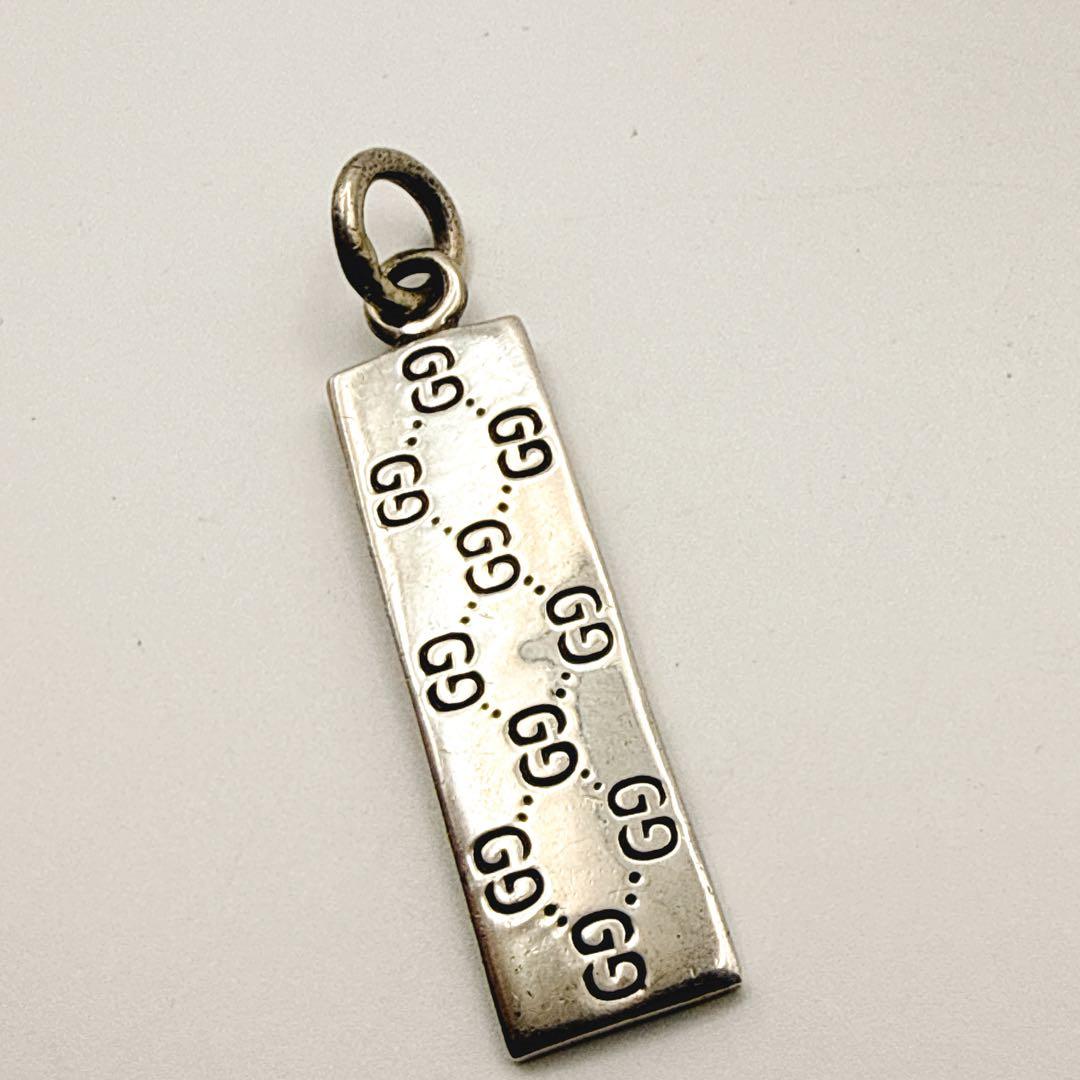 GUCCI SV925 GGプレートトップ 10g GUCCI ネックレストップ