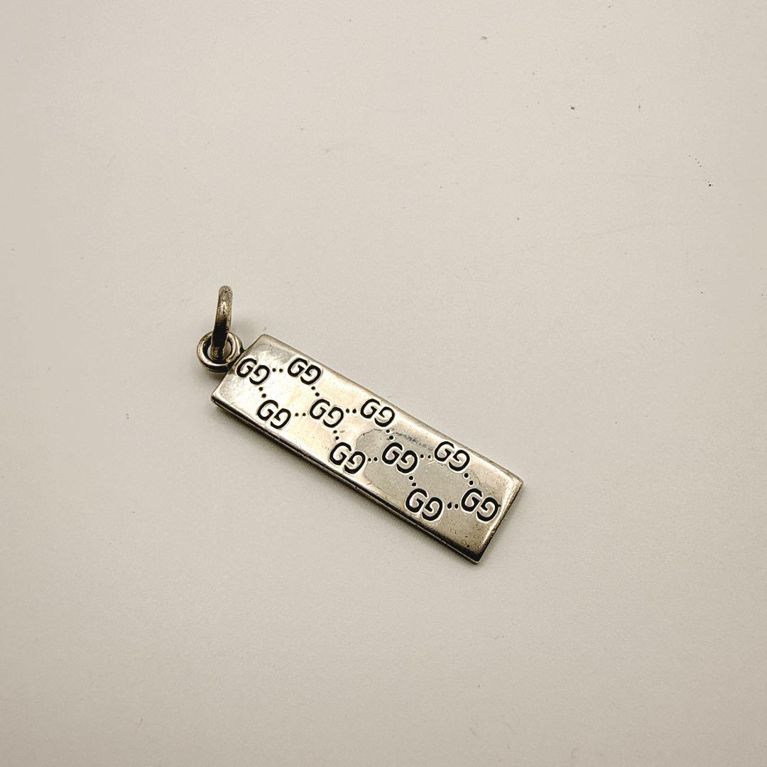 GUCCI SV925 GGプレートトップ 10g GUCCI ネックレストップ
