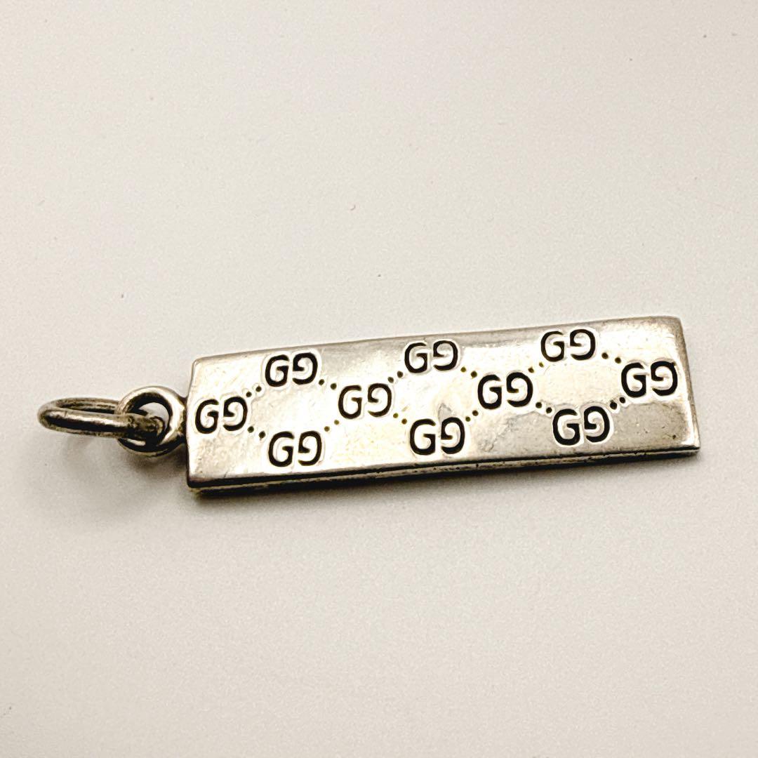 GUCCI SV925 GGプレートトップ 10g GUCCI ネックレストップ
