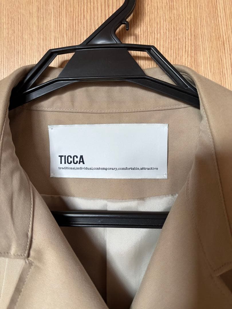 TICCA テントトレンチコート ベージュ