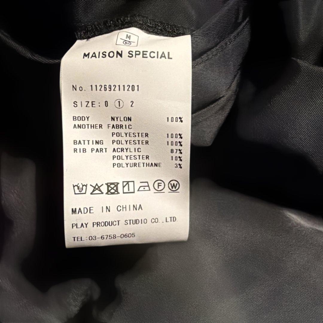 ［UNISEX]MA-1ボンバージャケット【MAISON SPECIAL】 黒