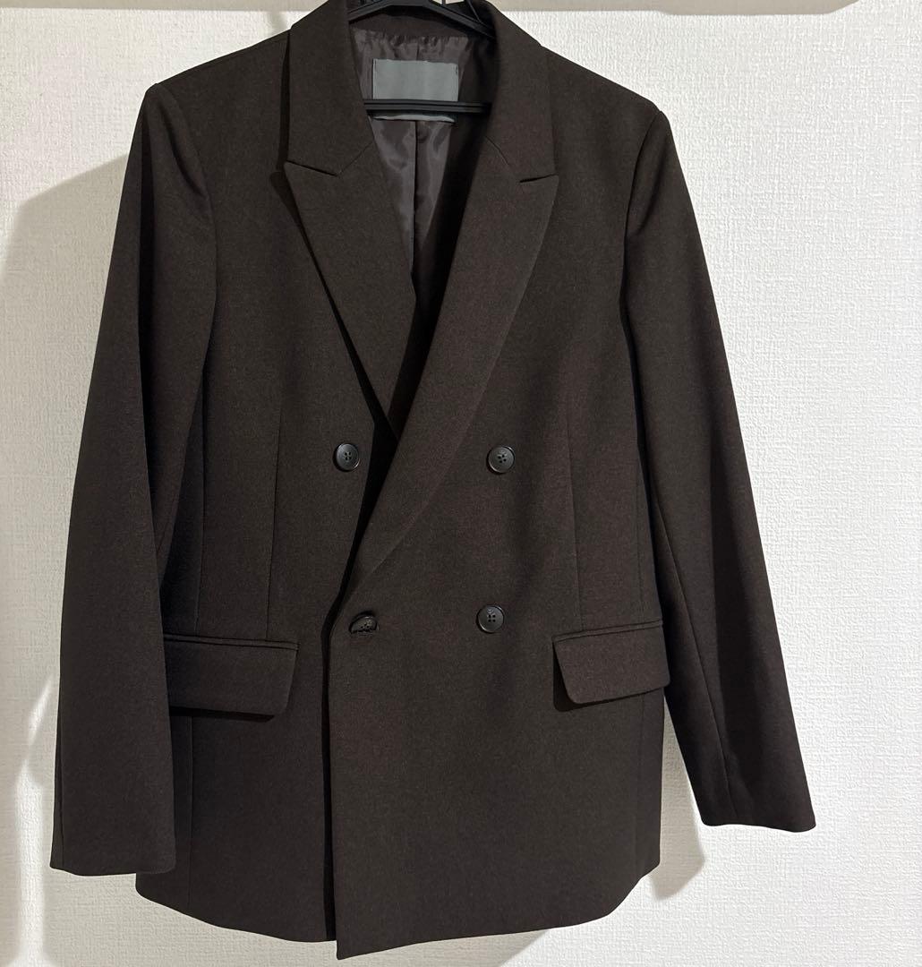 25AW uncrave ウォッシャブルウールライクツイル ダブルジャケット