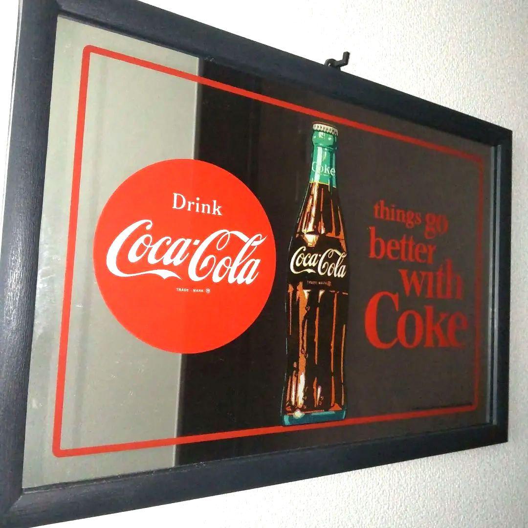 Coca-Cola コカコーラ パブミラー 壁掛鏡 ヴィンテージ レトロ レア