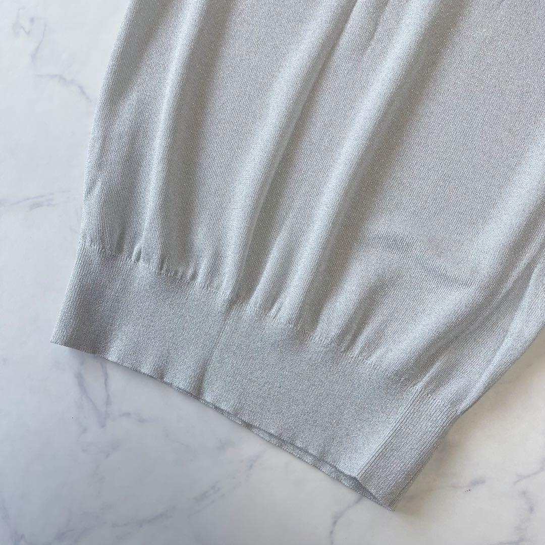 【美品】LOULOU WILLOUGHBY シルバーラメ アンサンブル ビジュー