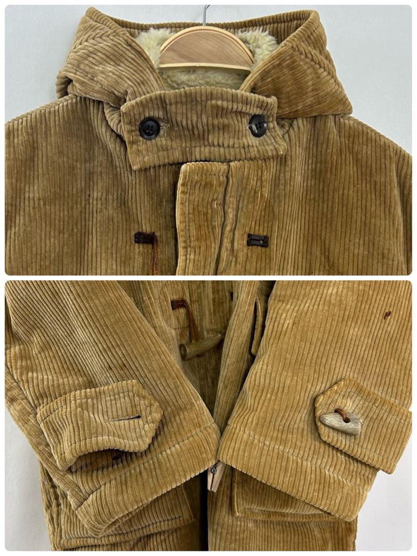 70s グローバーオール DON 太畝コーデュロイダッフルコート S12