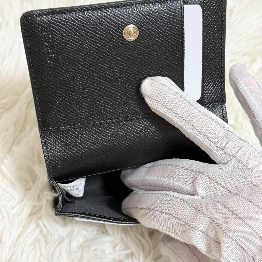 【新品未使用】FURLA フルラ ブラック 黒 名刺入れ レザー カードケース