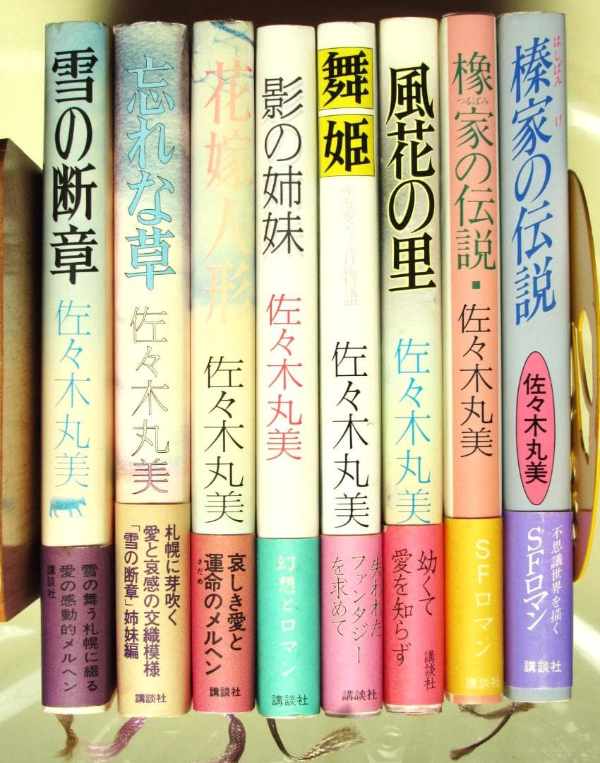 佐々木丸美　恋愛・ミステリー小説　８冊