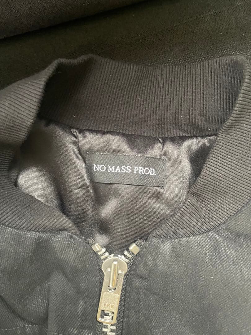 ジャケット・アウター NO MASS PROD Wax Denim Bomber Jacket