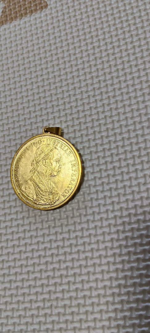 金メッキ ペンダント　フリードリヒ・ウィルヘルム・ニコラウス刻印