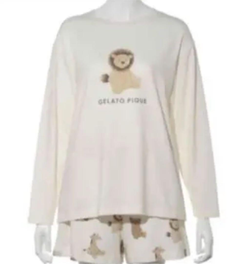 3点セット♡ぬいぐるみロングスリーブTシャツ＆ショートパンツ＆エコバッグ❤️