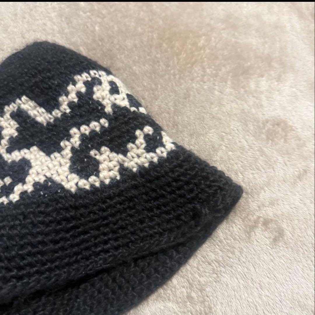 Stussy 波模様 ニット帽 フリーサイズ