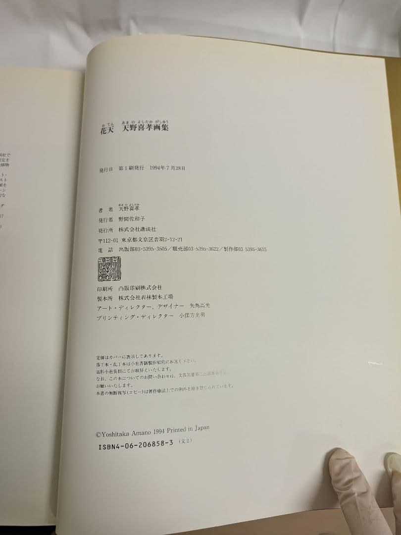 天野喜孝画集　花天