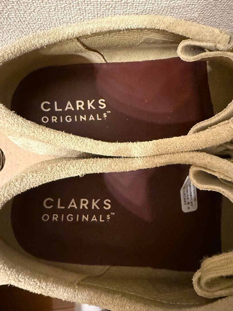 Clarks Wallabee メープル27.5UK9ハーフ