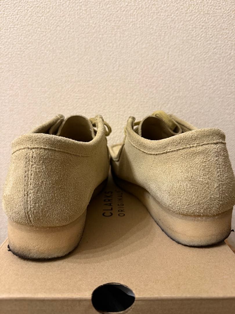 Clarks Wallabee メープル27.5UK9ハーフ