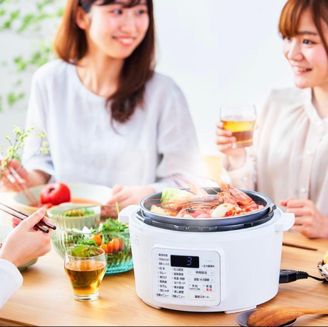 アイリスオーヤマ4L 電気圧力鍋 レシピブック付き