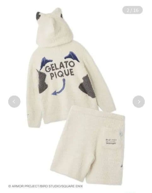 gelato pique 【ドラクエ】【ユニセックス】パーカ&ハーフパンツセット