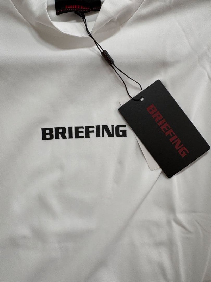BRIEFING ホワイト ハイネックシャツ