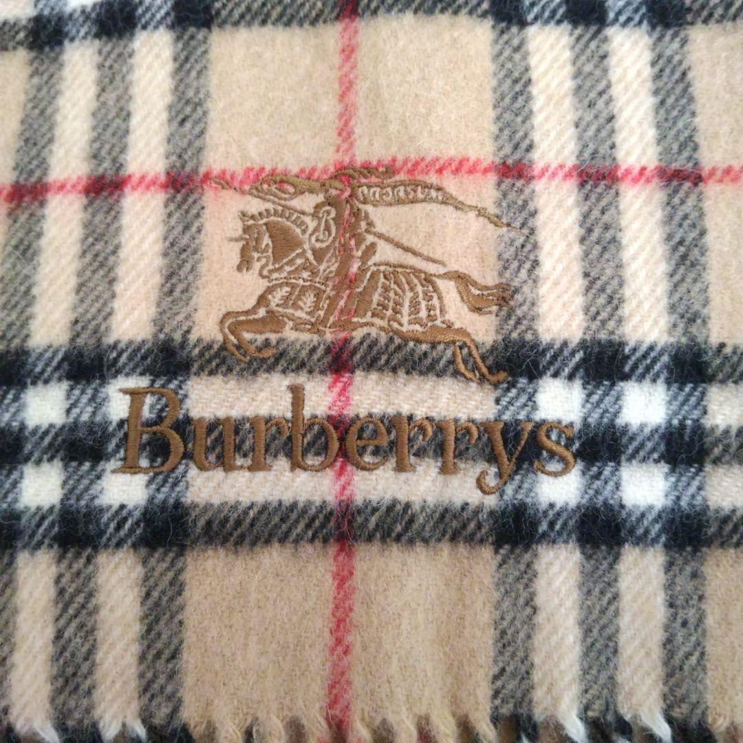 Burberrys ロゴ刺繍ノバチェック大判ストール マフラー